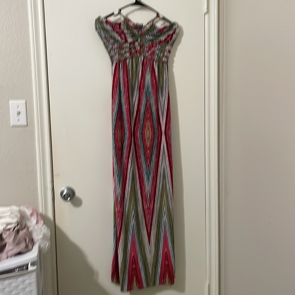 Snap Y2K Multicolor Halter Maxi Dress Size S - Picture 1 of 9